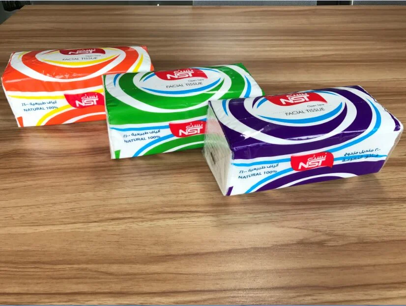 Ecological Wood Made Soft Pack Facial Tissue Bamboo Facial Tissue