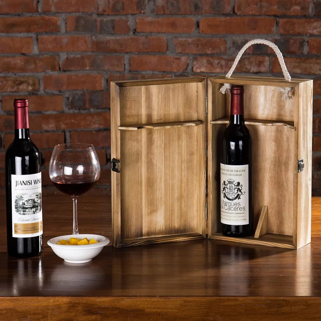 Solid Wood Wine Box Red Wine Packaging Wooden Gift Boxes