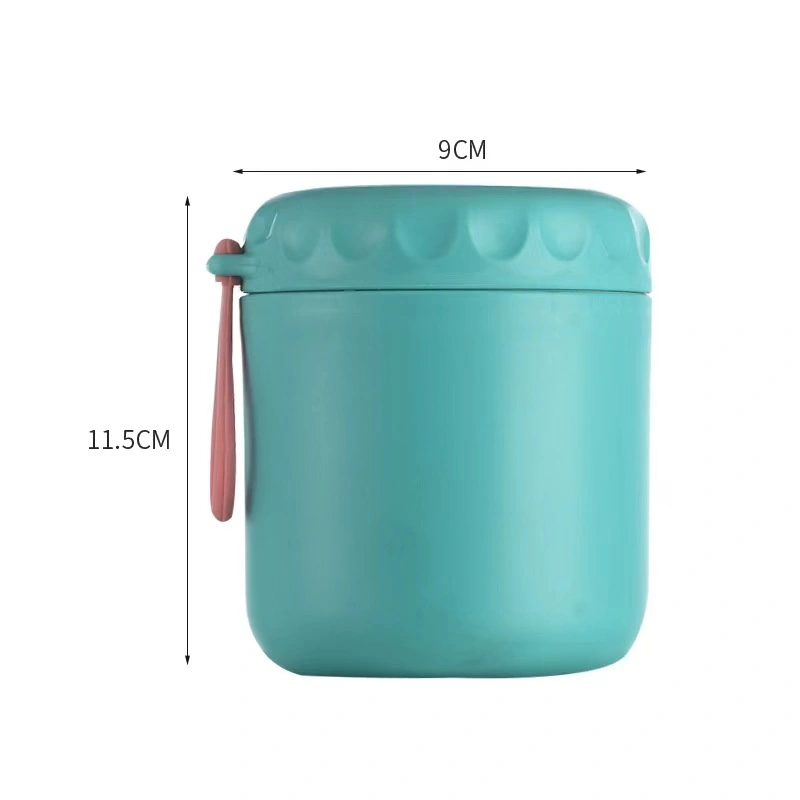 Airtight Portable 430ml Insulated Soup Cup Keep Warm Thermal Lunch Box Kids with Handle Spoon