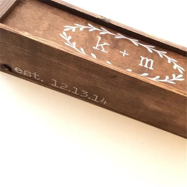 Personalized Wedding Gift Wine Box Ceremony Single Bottle Luxury Wine Box
