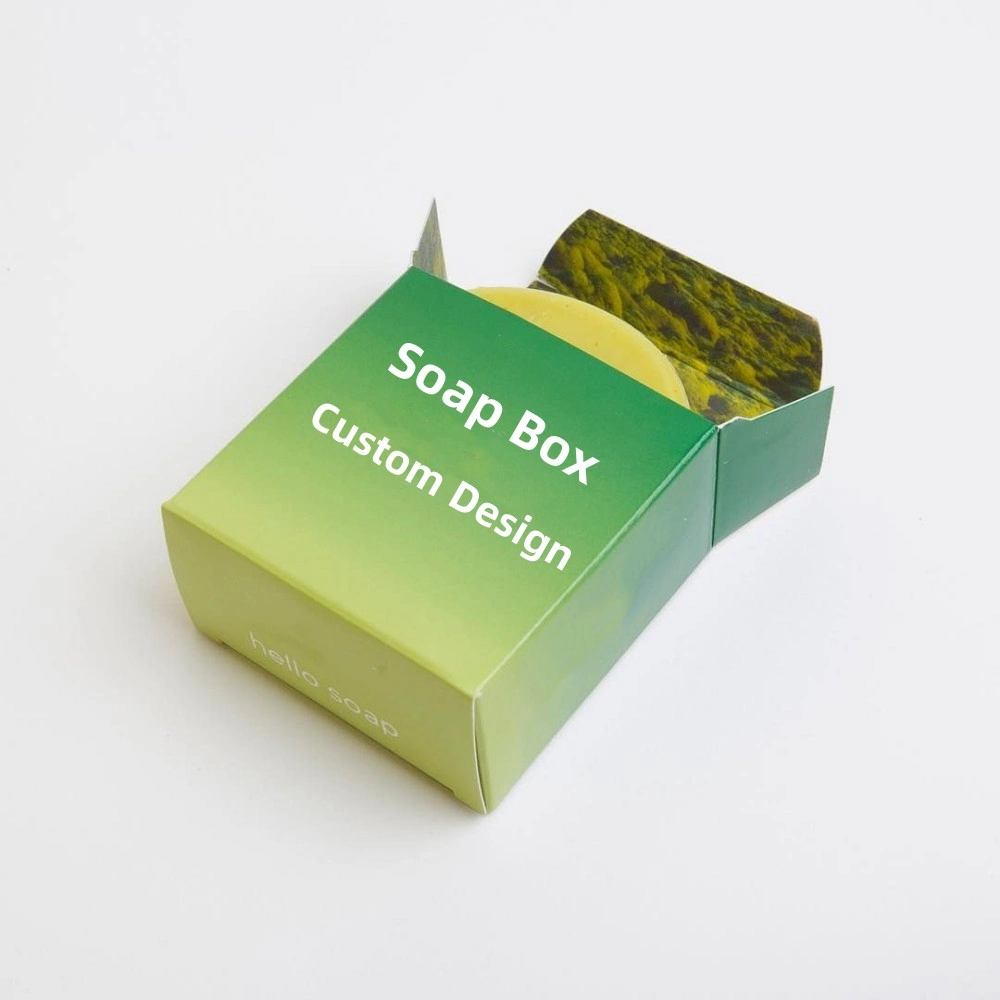 Custom Print White Cardboard Luxury Travel Bamboo Gift Soap Shipping Packaging Box