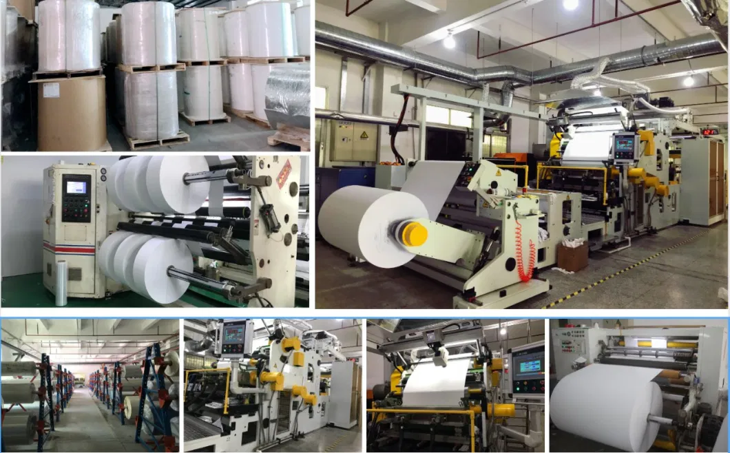 Johnson Wholesale Customized Labels Hot Melt Semigloss Self Adhesive Sticker Paper Roll