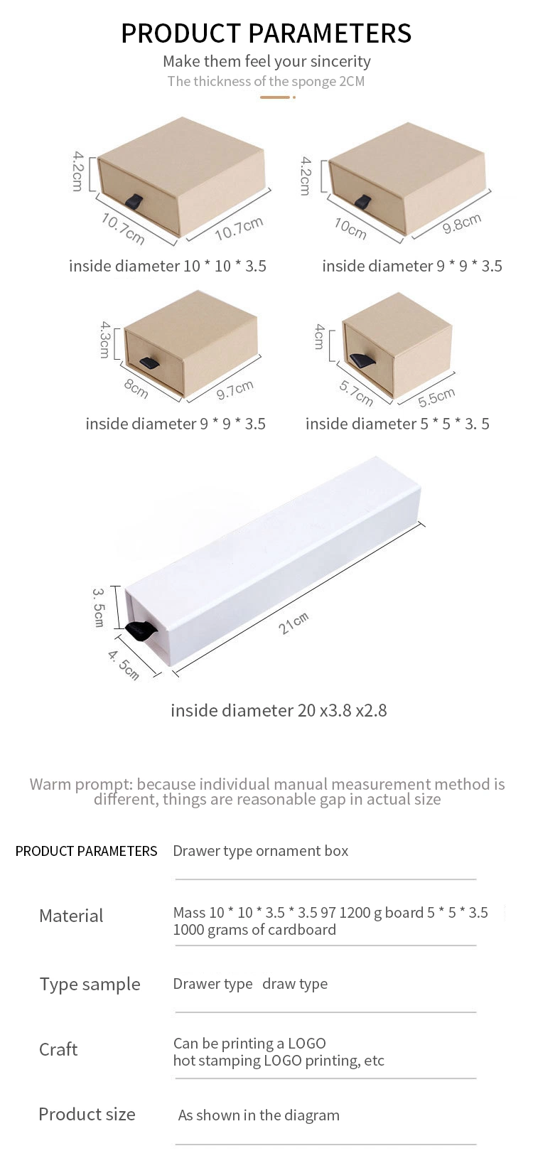 Bracelet Gift Custom Packaging Wholesale Jewelry Boxes for Jewelry