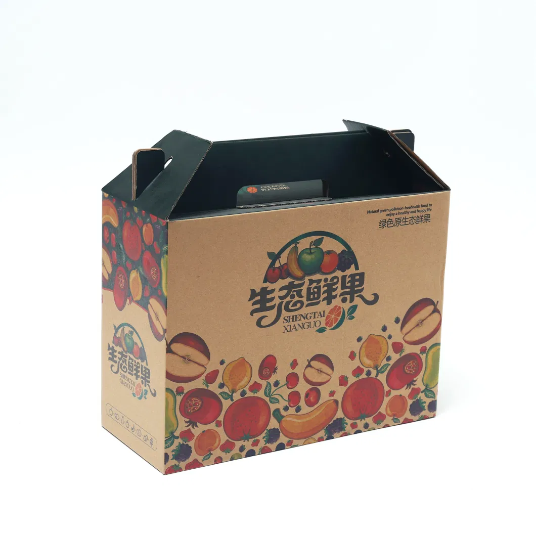Eco-Friendly Corrugated Cardboard Paper Packaging Box Blind Box Large Carton Box with Handle