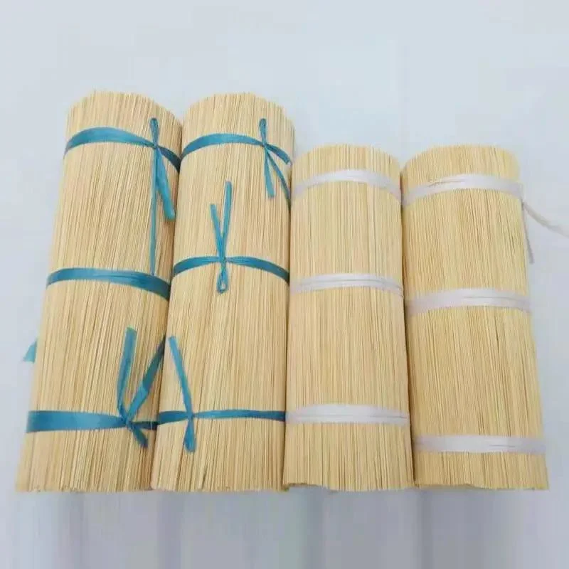Natural Color Agarbatti 1.4mm 1.6mm 1.3 mm 1.3mm Round Small Bamboo Stick Incense