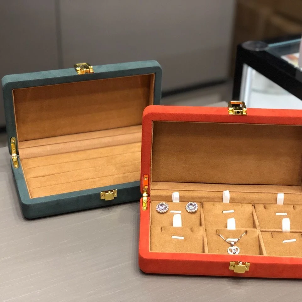 Good Price Custom Logo PU Leather Joyero Travel Jewelry Box Organizer Personalized Gift Case Jewellery Boxes
