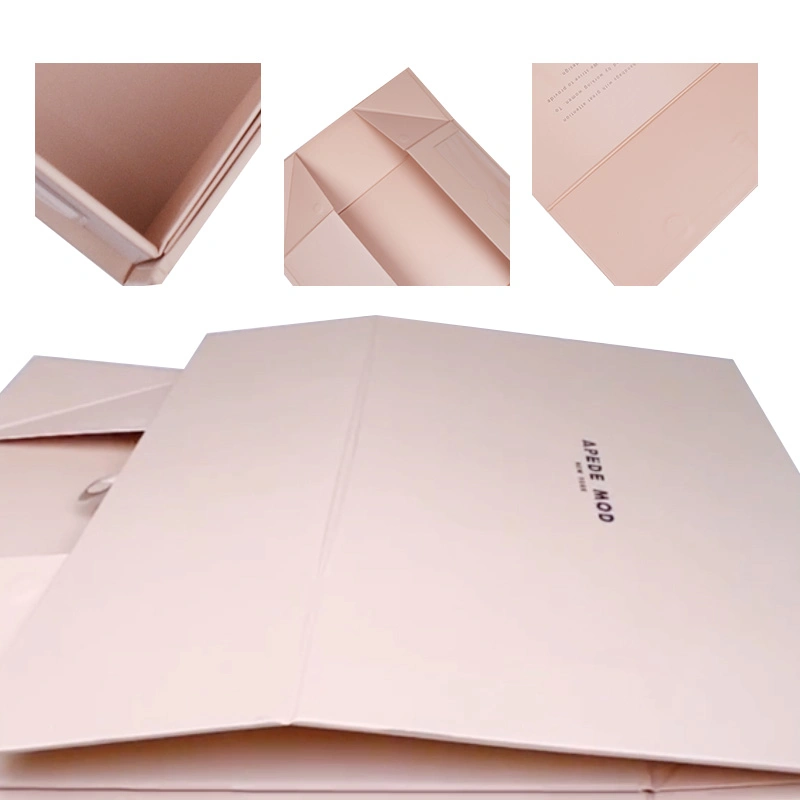 High Quality Wholesale Price Custom Cardboard Luxury Folding Magnet Large Handle Gift Boxes with Magnetic Lid for Shoe and Wig