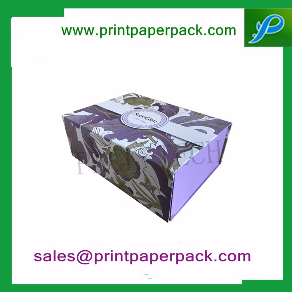 Luxury Paperboard Book Style Packaging Box Cardboard Magnetic Rigid Packing Box for Gift