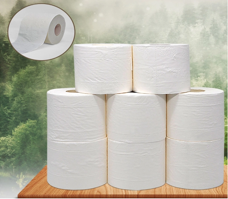 High Quality Ecological Bamboo Pulp Household Toilet Paper Tissue Paper