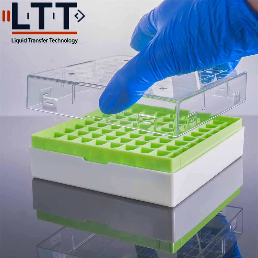 Cardboard Cryobox 25 Well Cryovial Storage Box Freezer Box Cryogenic Vial Storage Box for Laboratory Blue 1 Inch 100well 5ml Cryo Vial Box Cardboard Type