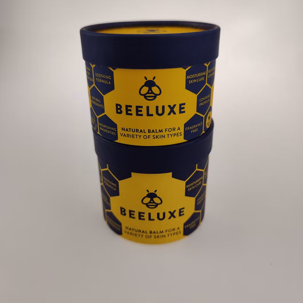 Custom Cardboard Cmyk Lid and Base Gift Case Cylindrical Box