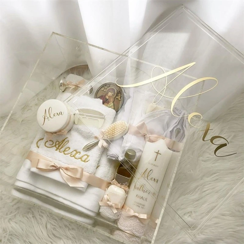 White Acrylics Box Acrylic Wedding Storage Box Personalized Name Wedding Card Box Event Decoration