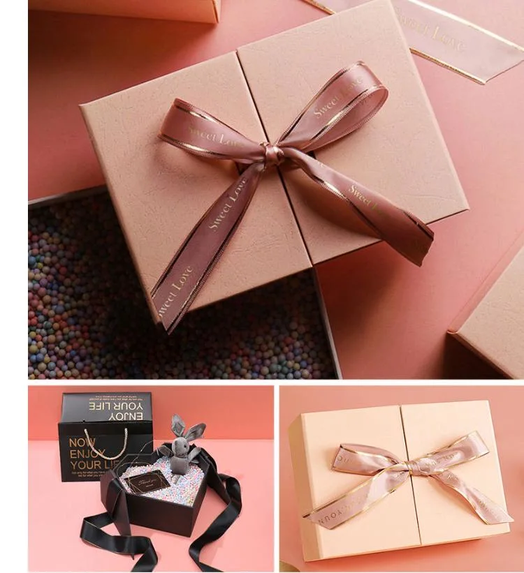 Custom Clamshell Beauty Makeup Set Instrument Set Box Gift Box Hot Stamping Magnet Box Wine Glass Packaging Box