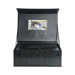 Sturdy Personalized Sustainable Wine Jewelry Skincare Video LCD Screen Paper Gift Box