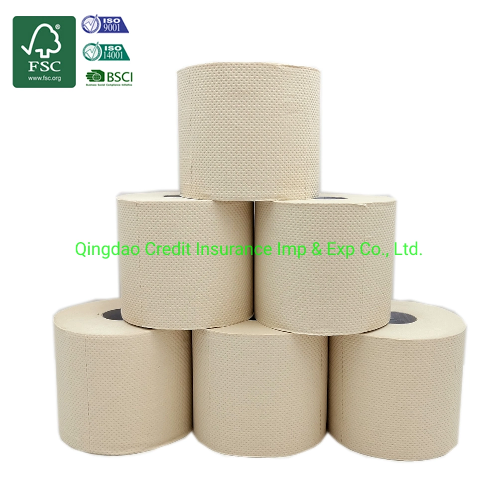 Unbleached Ecological Bamboo Toilet Paper Custom Logo