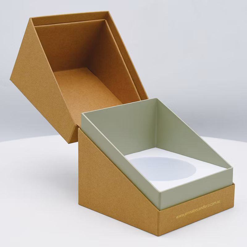 Folding Book Style Candle Jar Shipping Gift Box Packaging Soy Candle Box