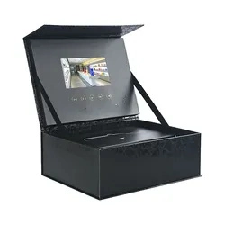 Sturdy Personalized Sustainable Wine Jewelry Skincare Video LCD Screen Paper Gift Box