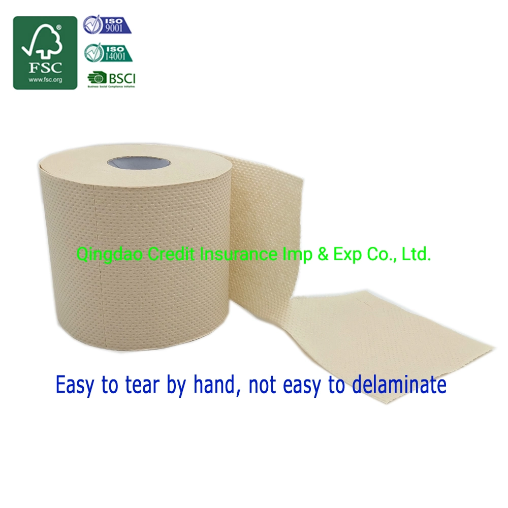 Unbleached Ecological Bamboo Toilet Paper Custom Logo