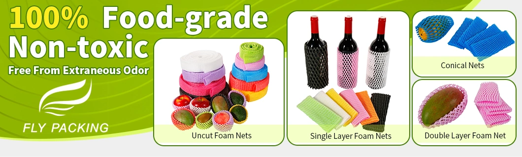 Factory Directly Liquid Glass Wine Bottle Protection Net Foam Packaging