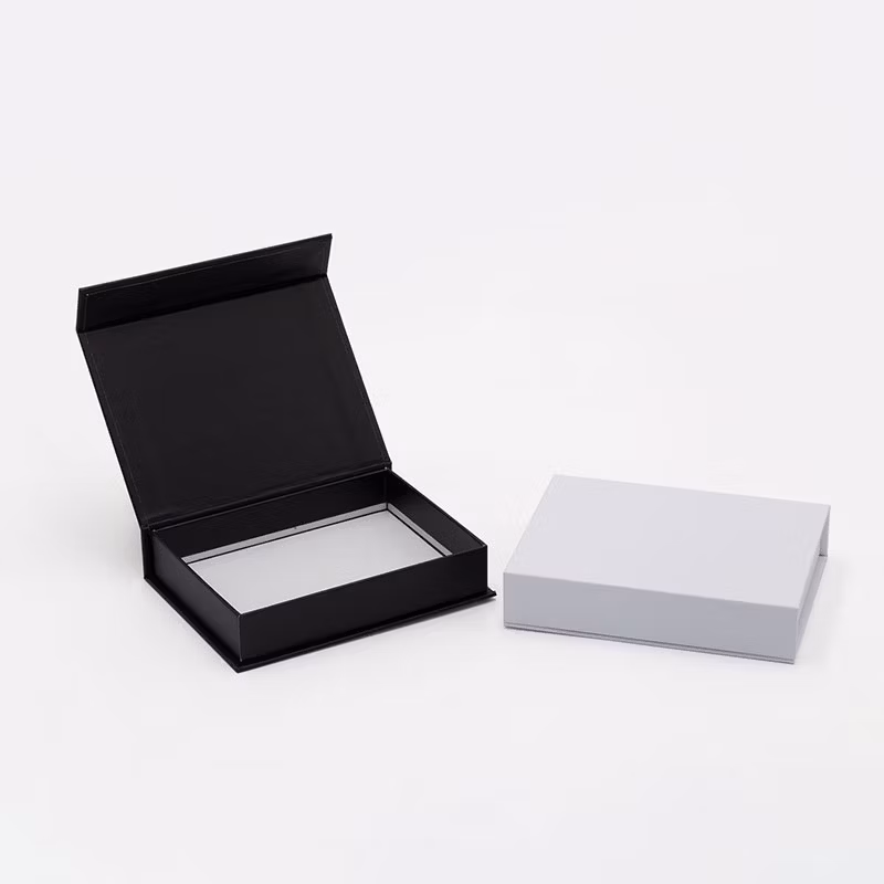 Tiny Small Shallow Custom Rigid Magnetic Catch Mini White Book Style Gift Boxes Wholesale