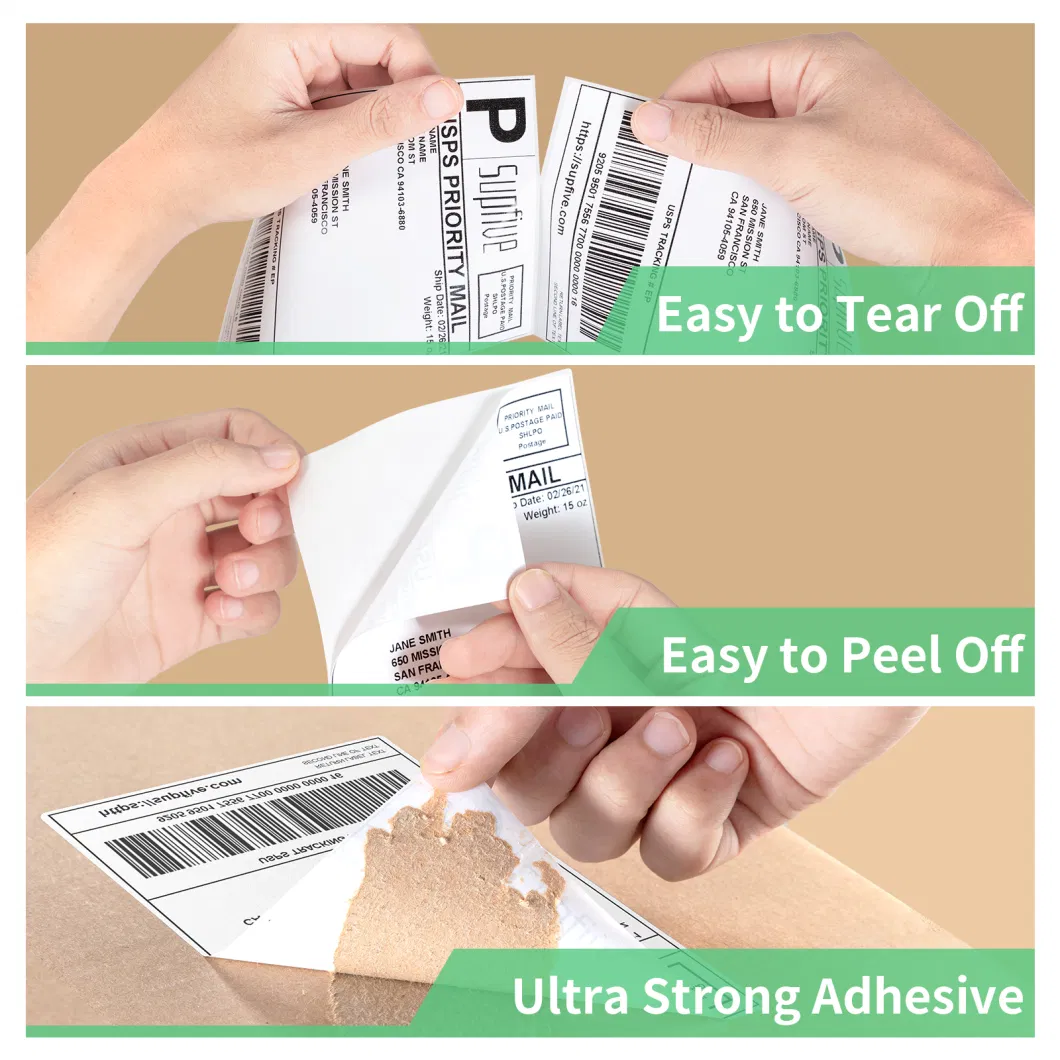 A6 100*150*500PCS Thermal Label Waterproof Thermal Waybill Shipping Sticker Label Paper