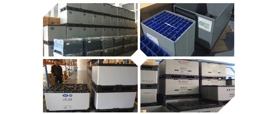 2070*1150 Hot Selling Export Customized Durable Foldable Large Plastic Storage Pallet Logistic Coaming Gaylord Lid Box for Custom Soap Sleeve Packaging
