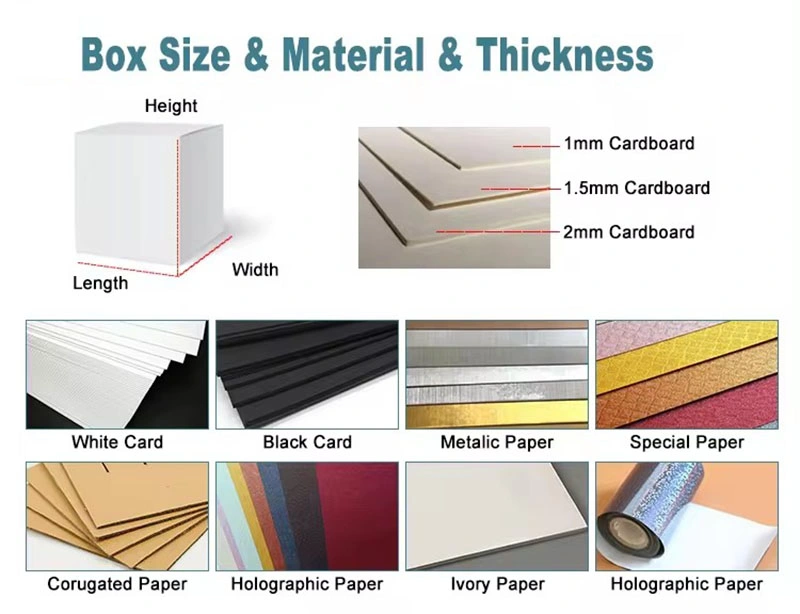 Customized Closure Foldable Magnetic Lid Clamshell Luxury Gift Cardboard Box