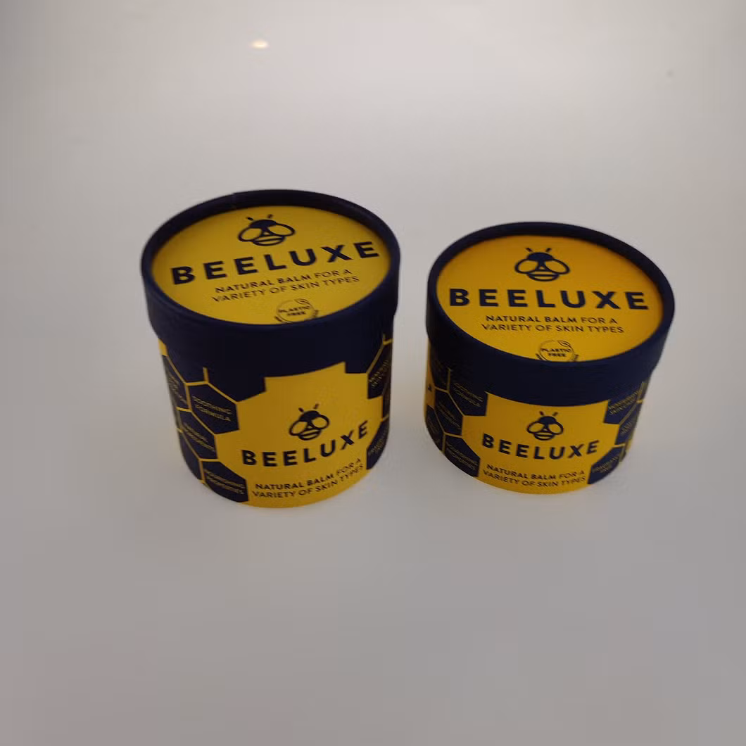 Custom Cardboard Cmyk Lid and Base Gift Case Cylindrical Box