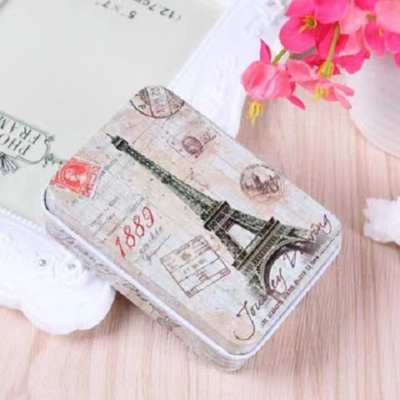 Metal Tin Box with Lid Rectangular Empty Tin Box, Portable Storage Metal Tin Container for Treats, Gifts, Small Items, Favors and Crafts