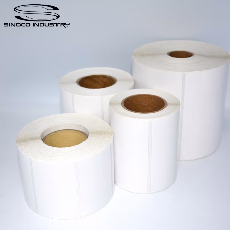 Customized Blank Waterproof Printing Materials Coated Paper Thermal Label Roll Sticker