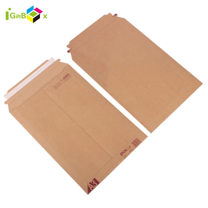 Simple Design Logo Printed Clothing Wrapping Paper Envelope Mail Bag Cardboard Envelope