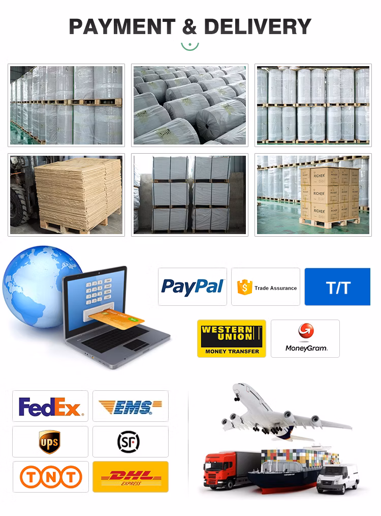 Factory Price White Blank 4X6" Shipping Label Waybill Adhesive Sticker A4 Direct Thermal Paper Roll 100 X 150mm Labels