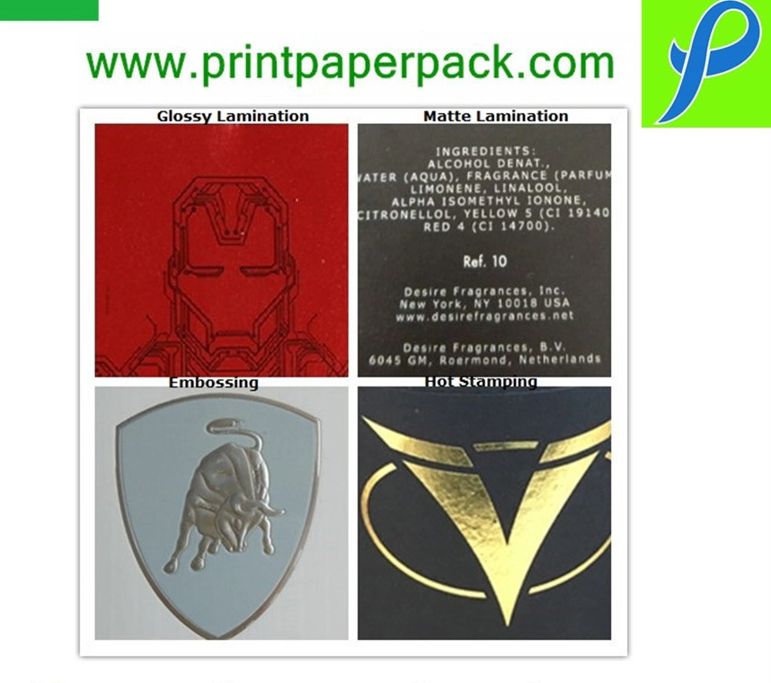 Custom Logo Printed Cardboard Paper Perfume Cosmetic Packaging Box with Window/Plastic Tray