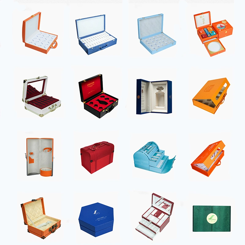 Jewelry Zipper Box Luxurious Boxes Jewelry Zipper Travel Case Simple PU Leather Earrings Jewellery Storage