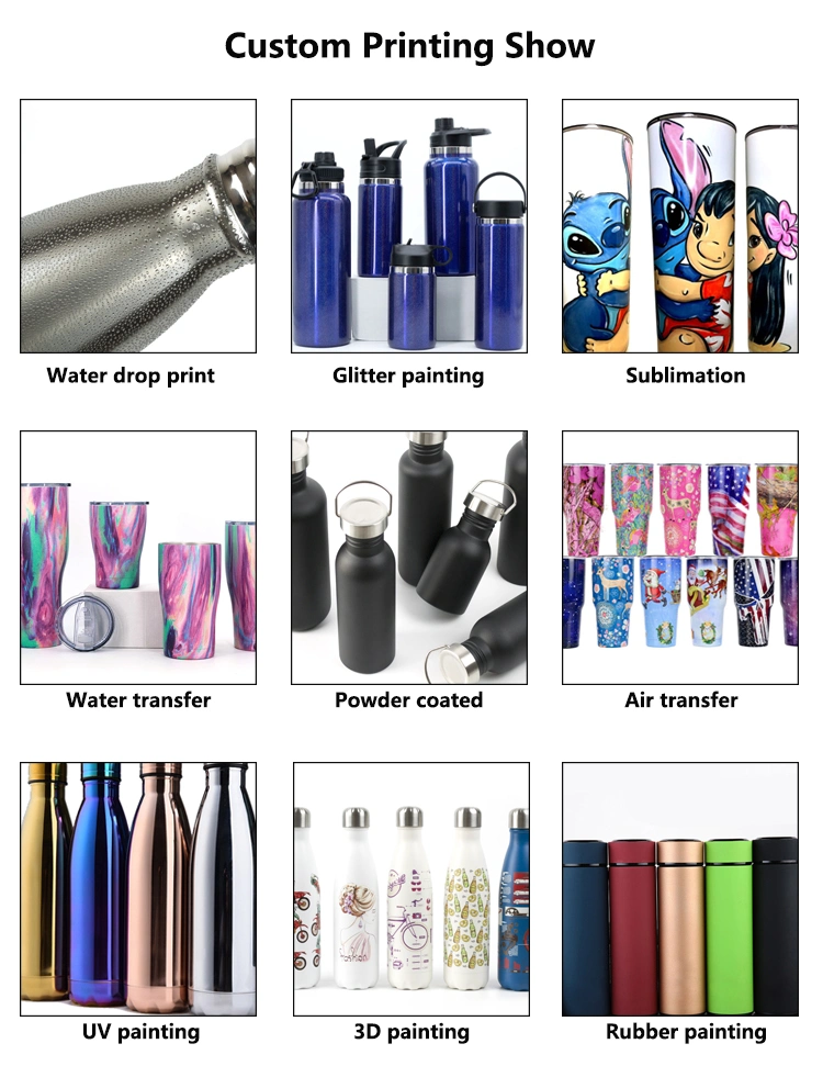 Christmas Hot 500ml Business Termos Custom Logo Insulated Travel Mug Water Bottle Vacuum Thermo Flask Gift Set Box with 2 Cups