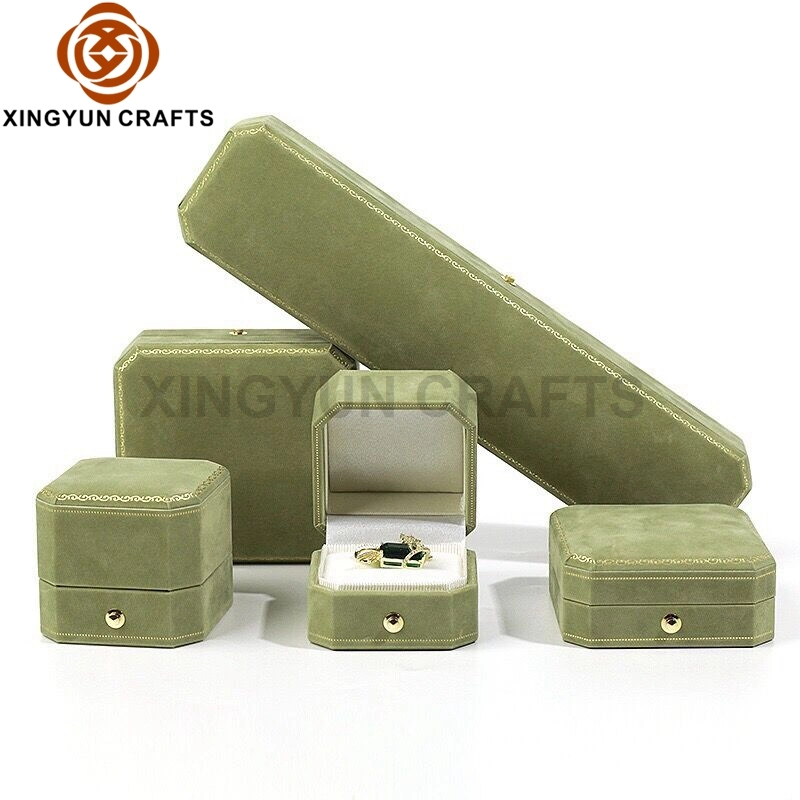 2023 New Personalized Wooden Jewelry Packaging Box Black Leather Travel Jewelry Collection Box Multi Jewelry Storage Case