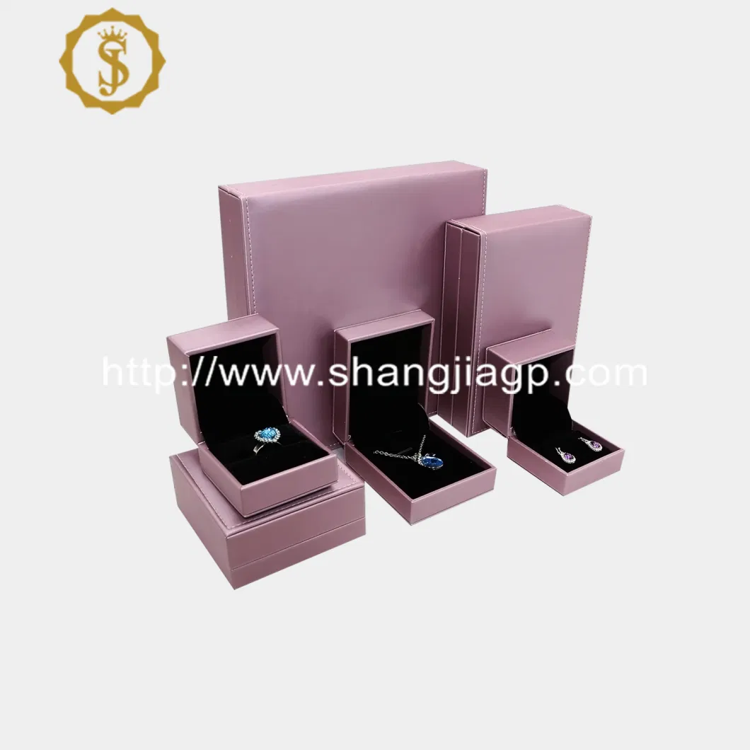 Logo Custom Gift Luxury Leather Small Box Jewelry Boxes Packaging