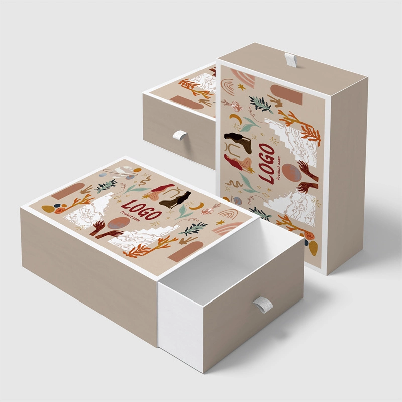 Accept Custom Order Design Printing Pattern Logo Different Size Jewelry Watch Bracelet Storage Drawer Paper Box Recyclable Paperboard Gift Belt Box