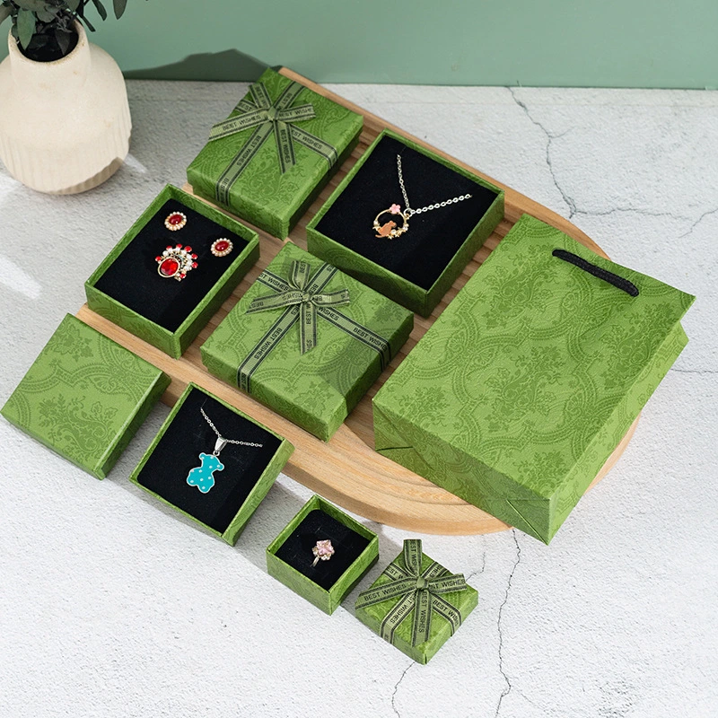 Jewelry Zipper Box Luxurious Boxes Jewelry Zipper Travel Case Simple PU Leather Earrings Jewellery Storage