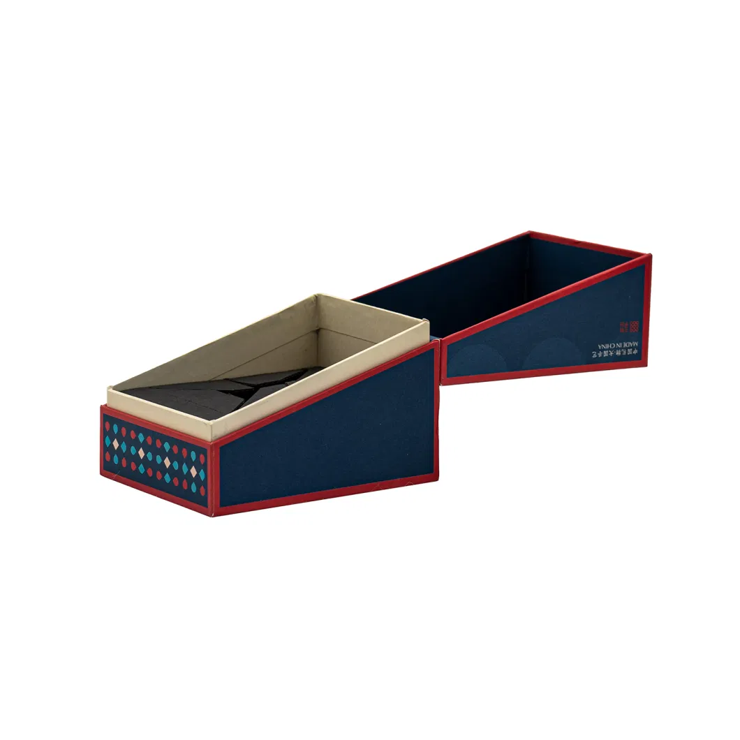 Wholesale Rigid Brown Color Lid and Base Cardboard Nail Polish Gel Flap Top Box with Insert