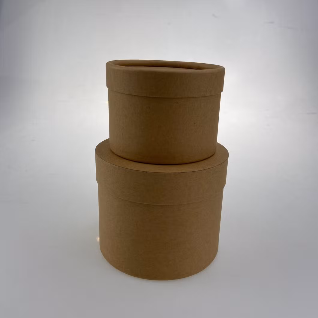 Custom Cardboard Lid and Base Gift Case Cylindrical Box