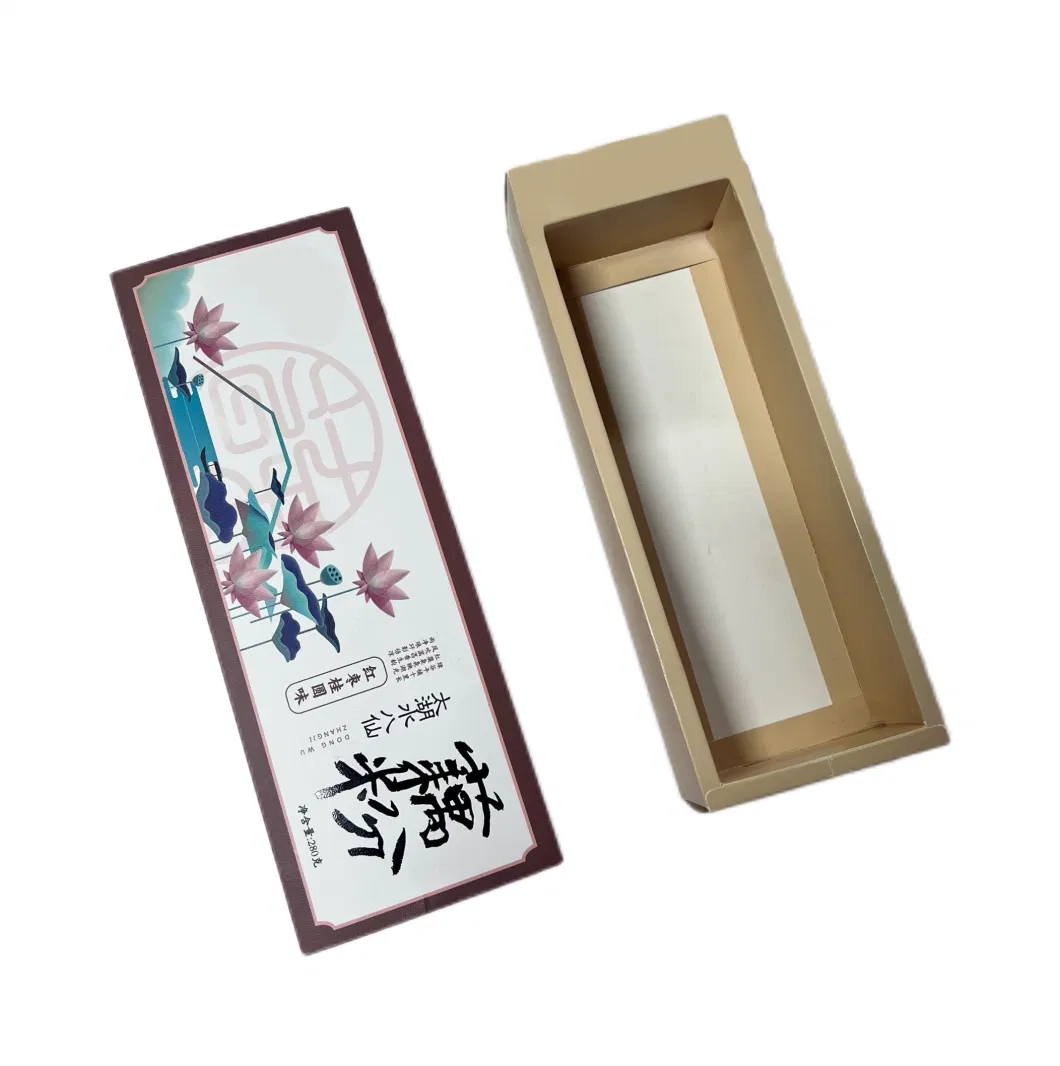 Custom Luxury Square Cardboard Paper Slider Box Drawer Type Gift Packaging Box