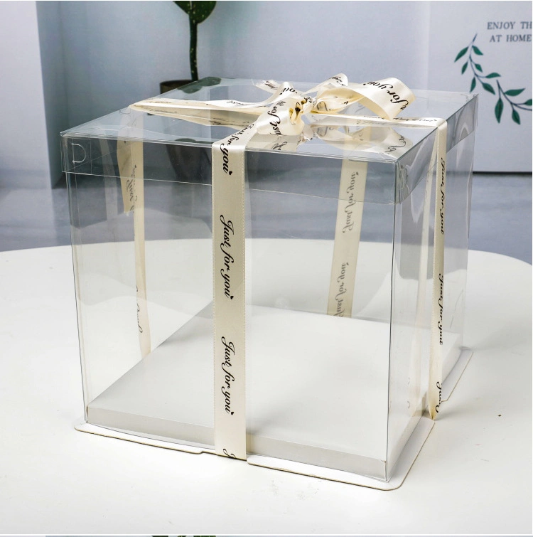 Customizable Cake Boxes Cake Box Plastic Mini Cake Boxes Bulk Pet PVC Transparent Boxes