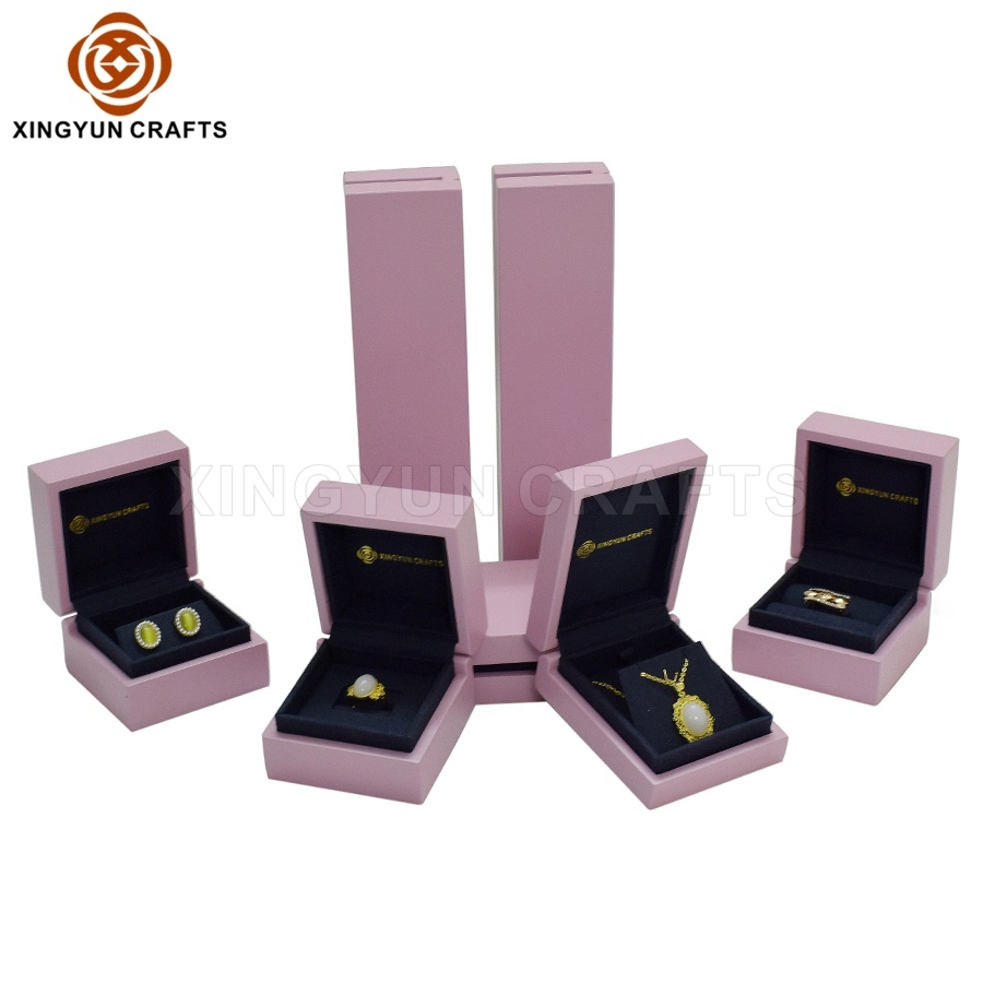 2023 New Personalized Wooden Jewelry Packaging Box Black Leather Travel Jewelry Collection Box Multi Jewelry Storage Case