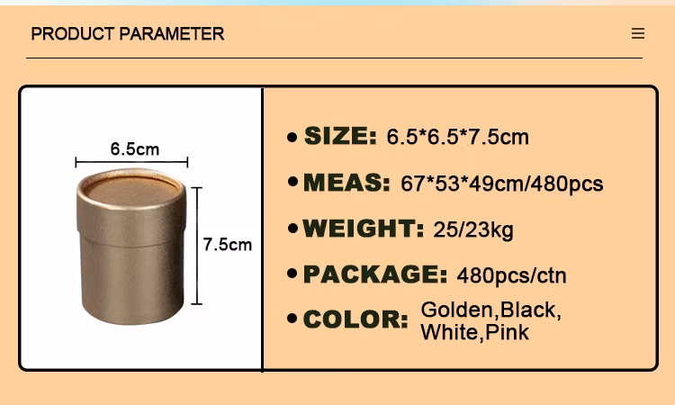 Cylindrical Flower Box with Lid for Single Flower Packing