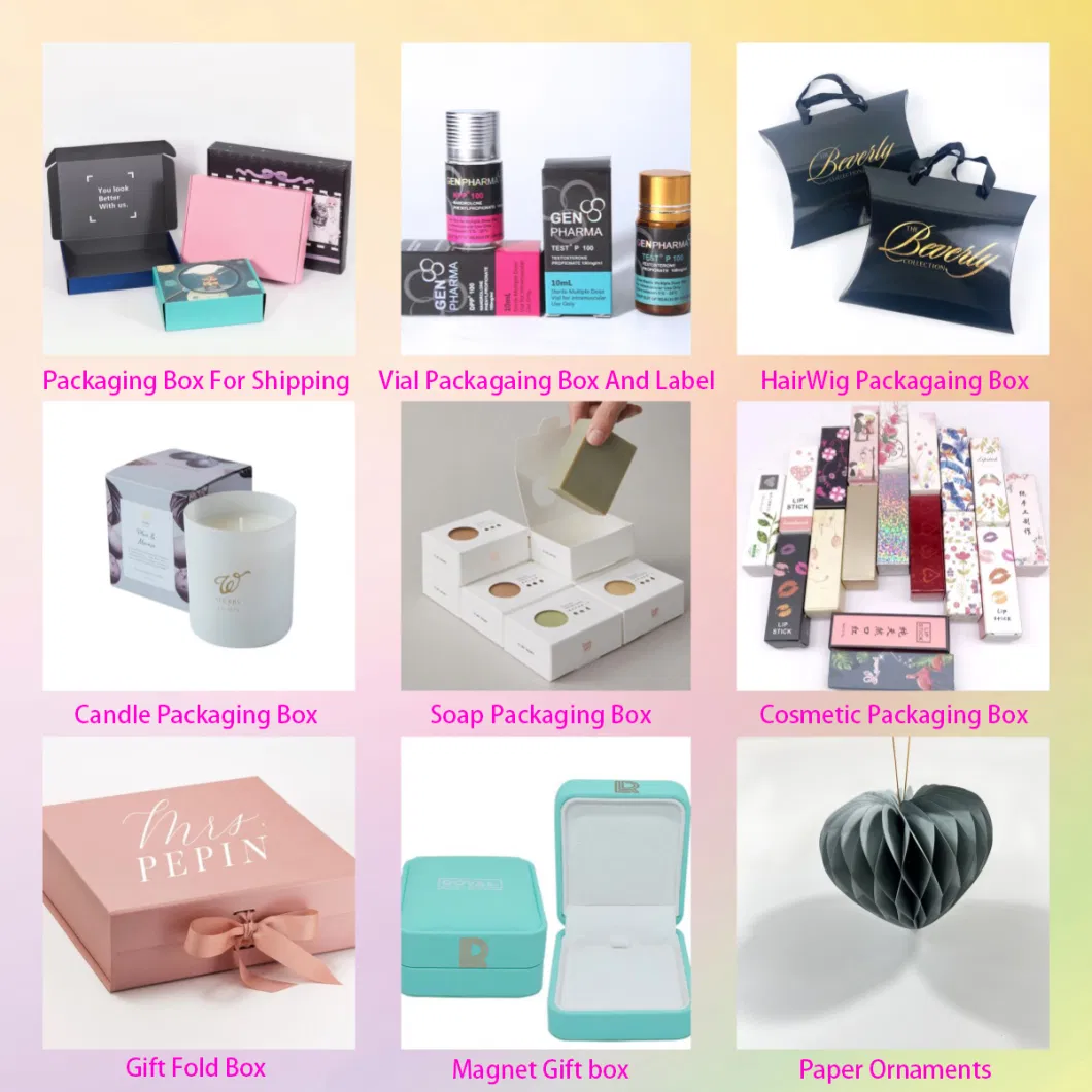 Biodegradable Kraft Corrugated Cosmetic Packaging Box for Small Business with Custom Logo