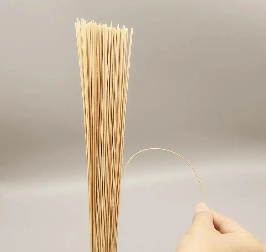 Natural Color Agarbatti 1.4mm 1.6mm 1.3 mm 1.3mm Round Small Bamboo Stick Incense