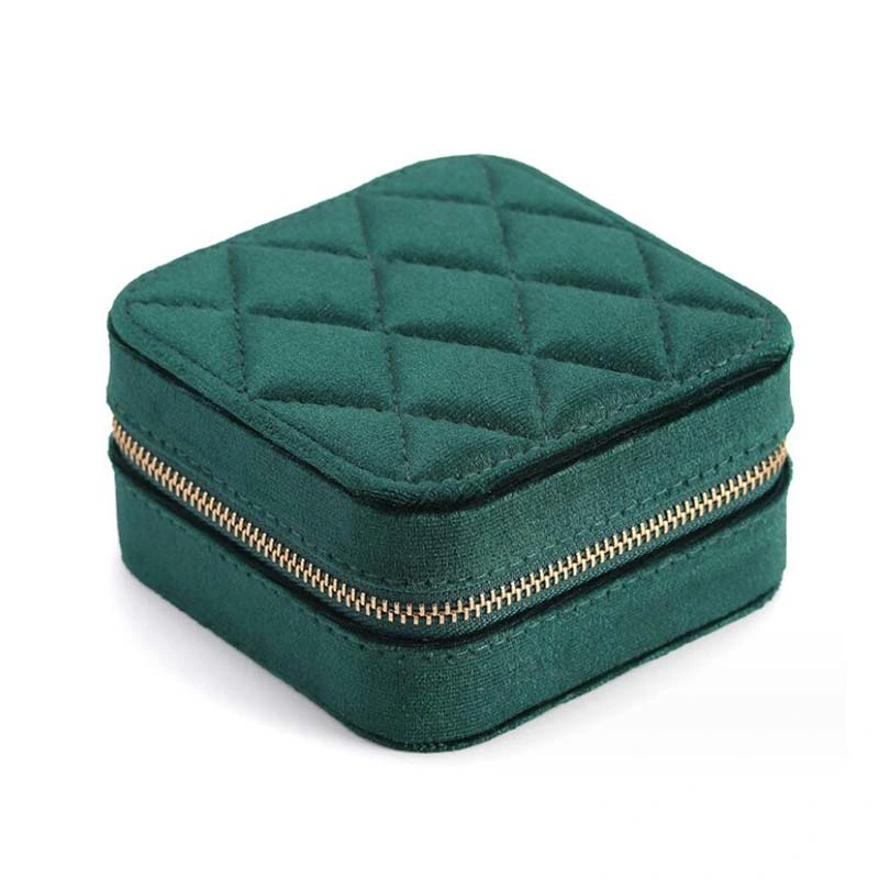 Personalized Jewelry Case Travel Jewellery Organizer Velvet Jewelry Box Wholesale