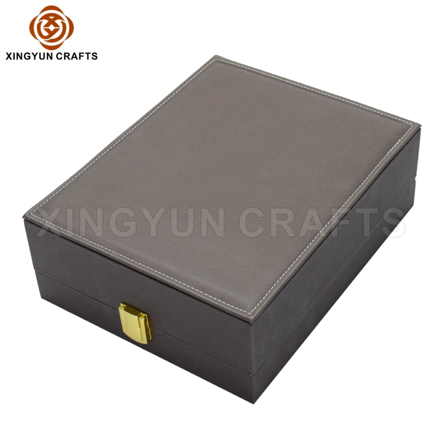 Wholesale Cheap Leather Jewelry Bangle Watch Packaging Box Small Plastic Jewel Gift Storage Box