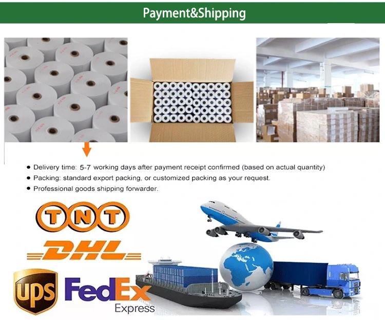 Blank Self Adhesive Direct Custom Sticker Thermal Shipping Label Sticker Rolls